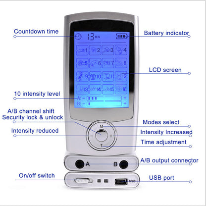 Multifunctional pulse physiotherapy massager