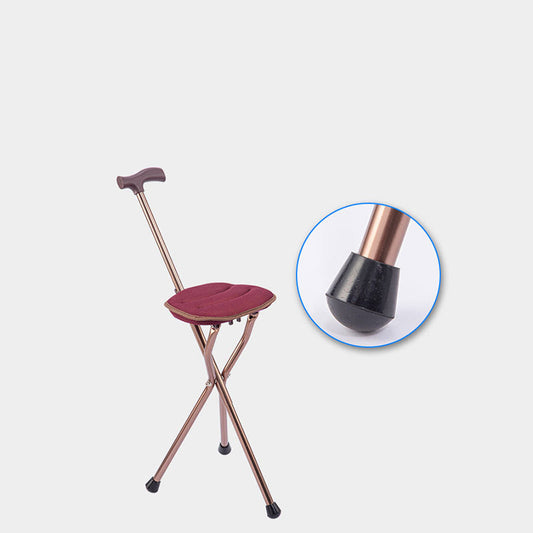 Folding Tripod Crutches Stool Cane