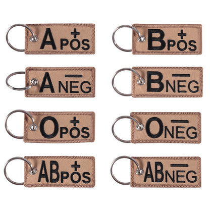 Blood Type Keychain Lanyard