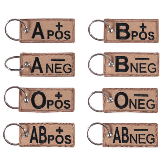 Blood Type Keychain Lanyard