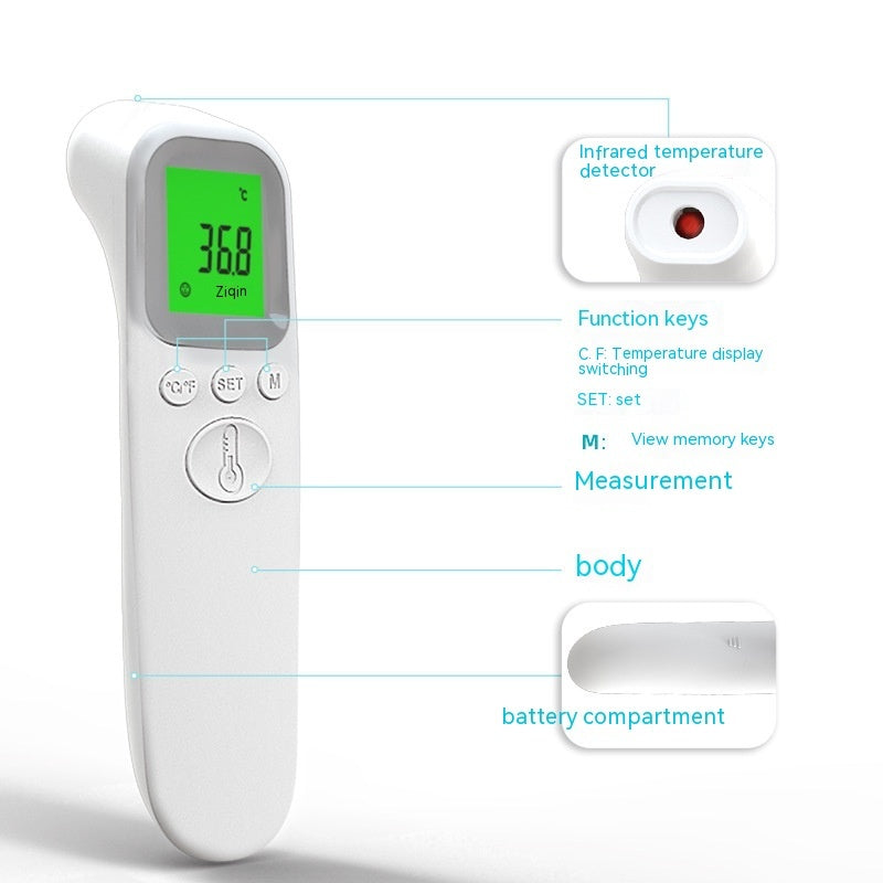 Plate Forehead Temperature Gun Handheld Non-contact Household