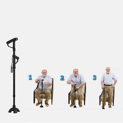 Multifunctional Folding Double-handle Crutches For The Elderly