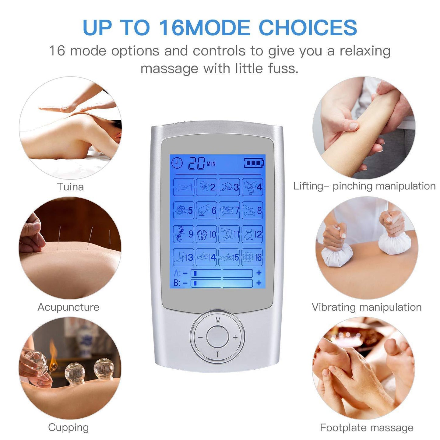 Multifunctional pulse physiotherapy massager