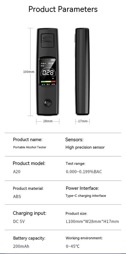 Alcohol Tester Portable Breath