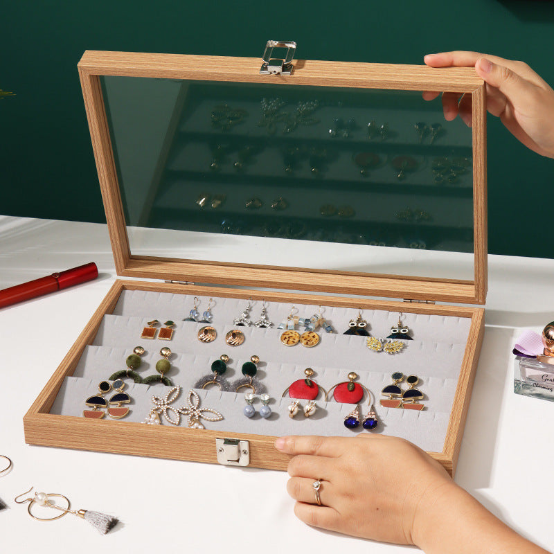 Rosewood Grain Jewelry Storage And Organization Box