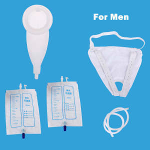 Silicone Breathable Elderly Connection Urine Bag Soft Non-side Leakage Type Catheter