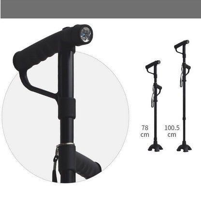 Multifunctional Folding Double-handle Crutches For The Elderly